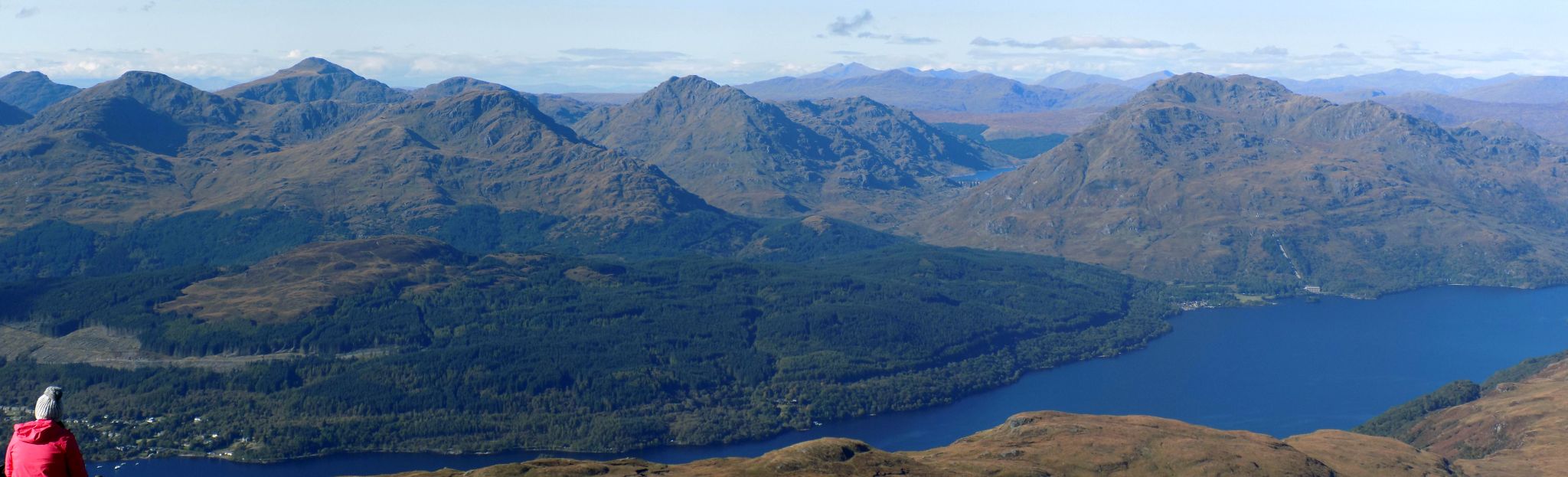 Arrochar Alps above Loch Lomond from Ben Lomond