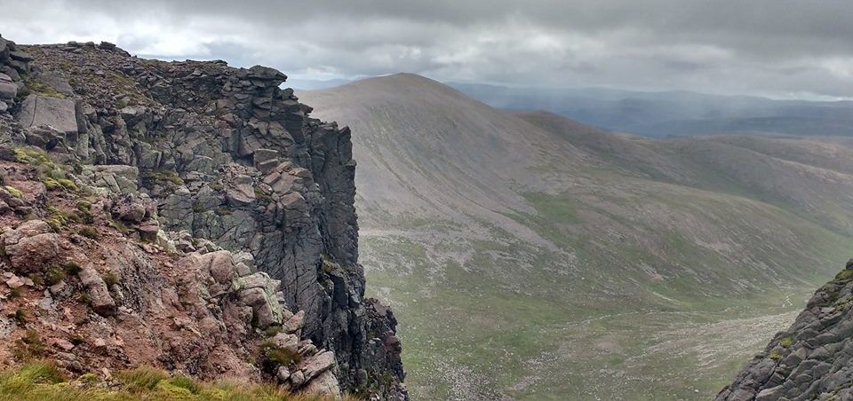 Derry Cairngorm from Ben Macdui in the Cairngorm Mountains of Scotland