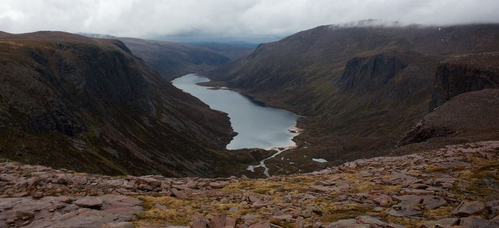 Beinn Mheadhoin above Loch Avon in the Cairngorms