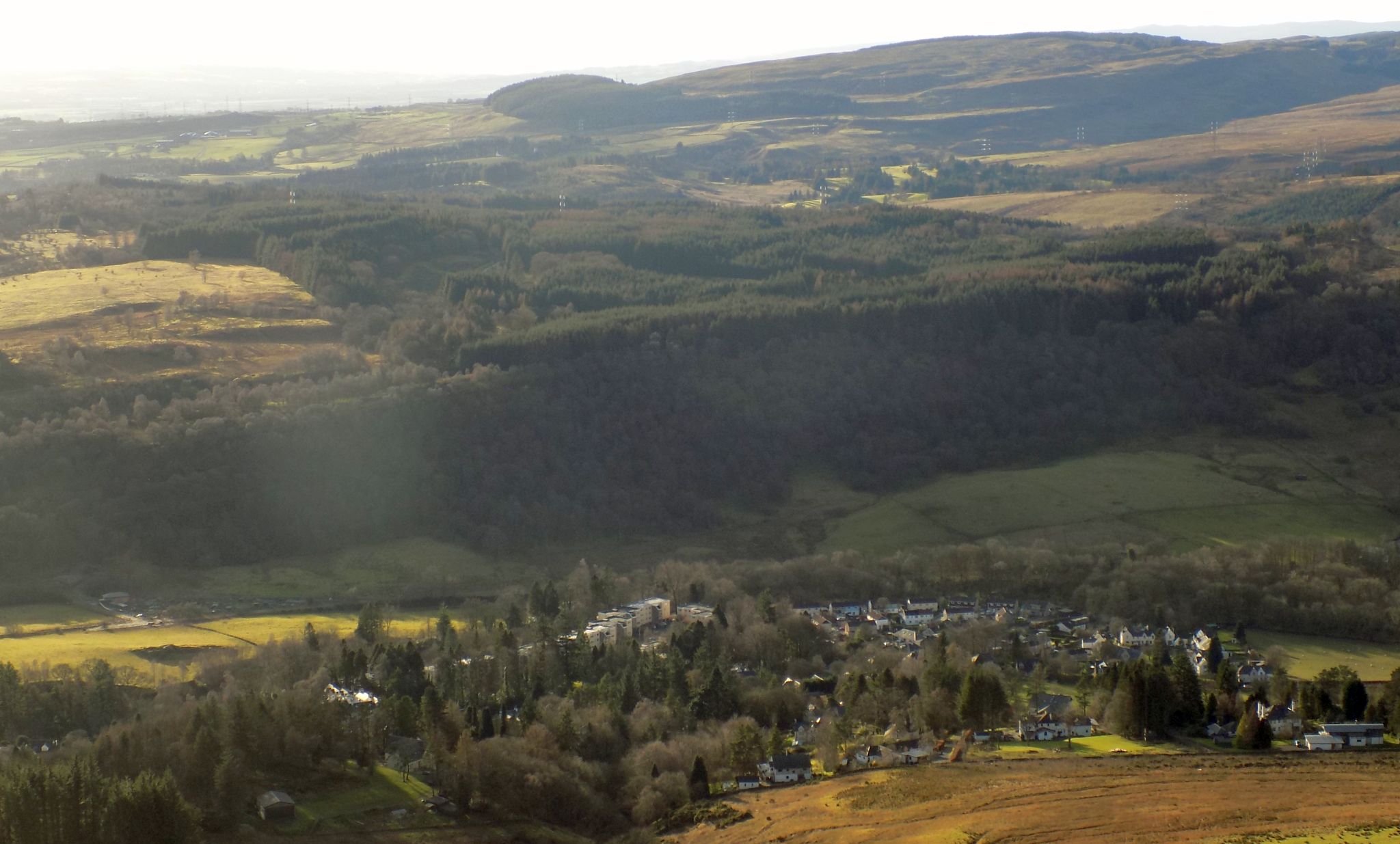 Strathblane beneath the Campsie Fells