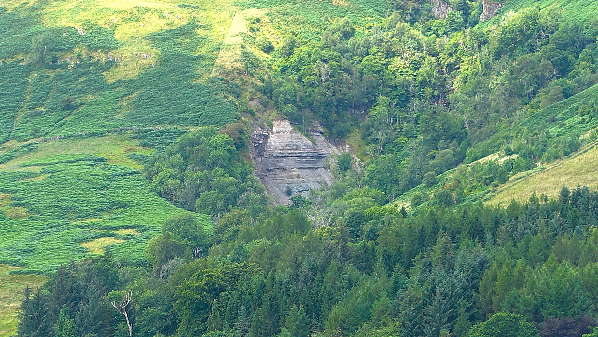 The Ballagan Beds - rock outcrops