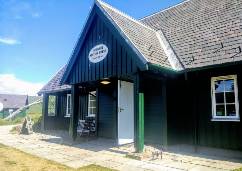 Corrour Railway Station in the Highlands of Scotland