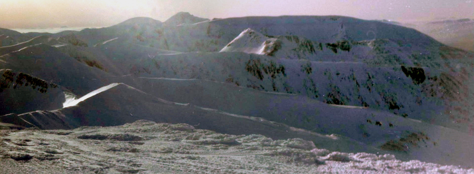 Ben Nevis and the The Grey Corries from Stob Choire Claurigh