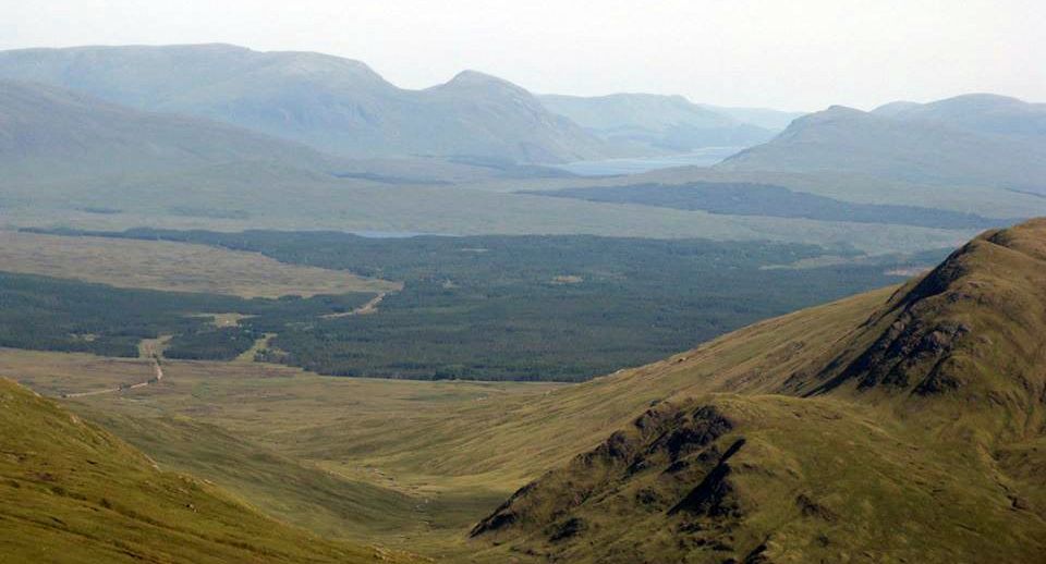 Ben Alder and Beinn Bheoil from Ben Mhanach