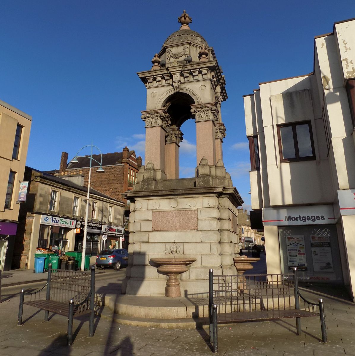 Whitelaw Fountain in Coatbridge