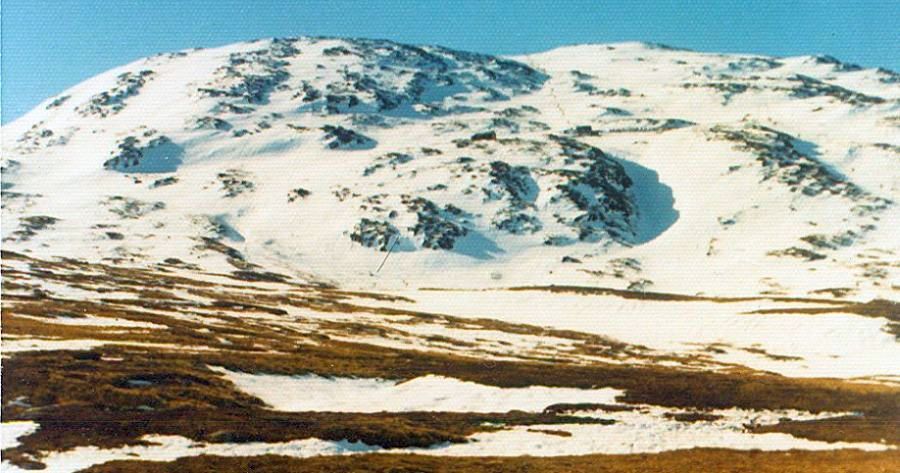 Ski Slopes in winter on Meall a Bhuiridh in Glencoe