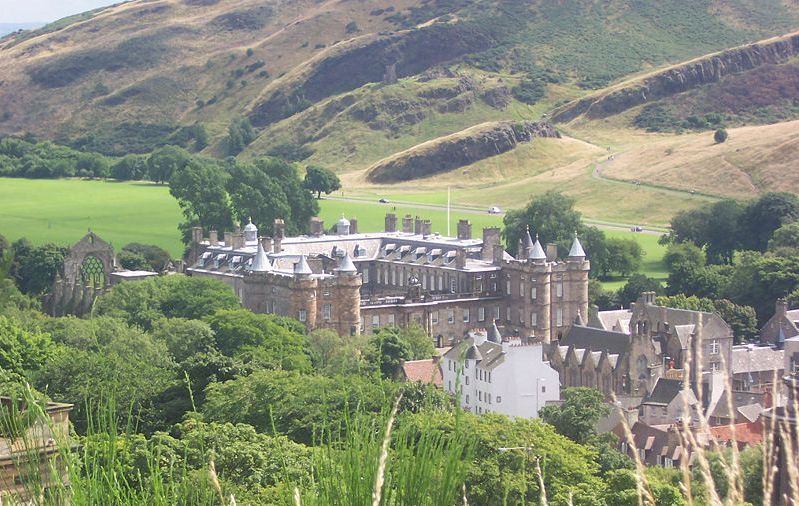 Holyrood Palace from Calton Hill