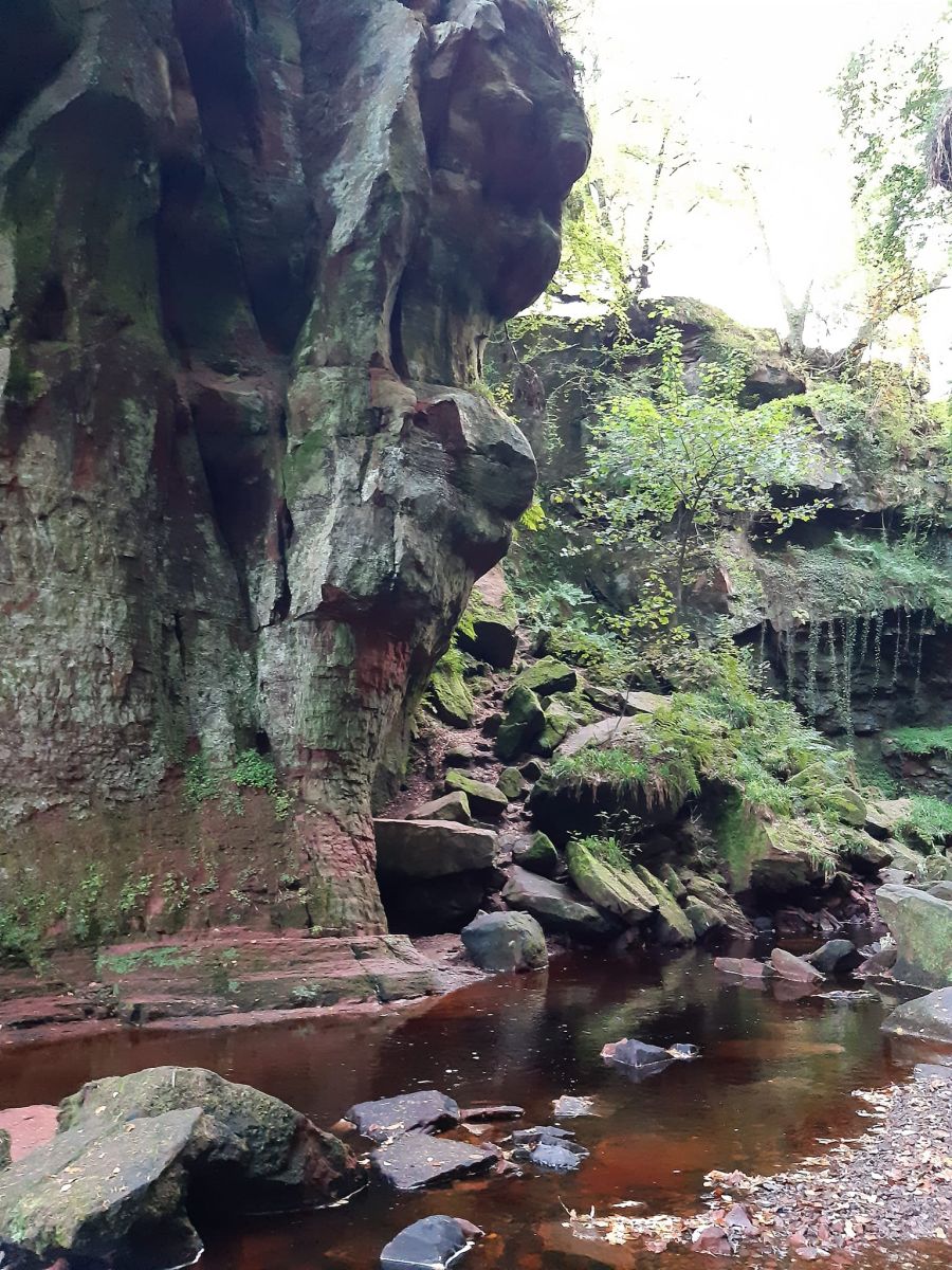 Gorge of Carnoch Burn in Finnich Glen