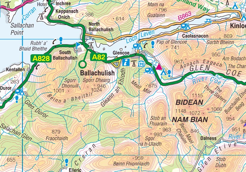 Map of Fraochaidh