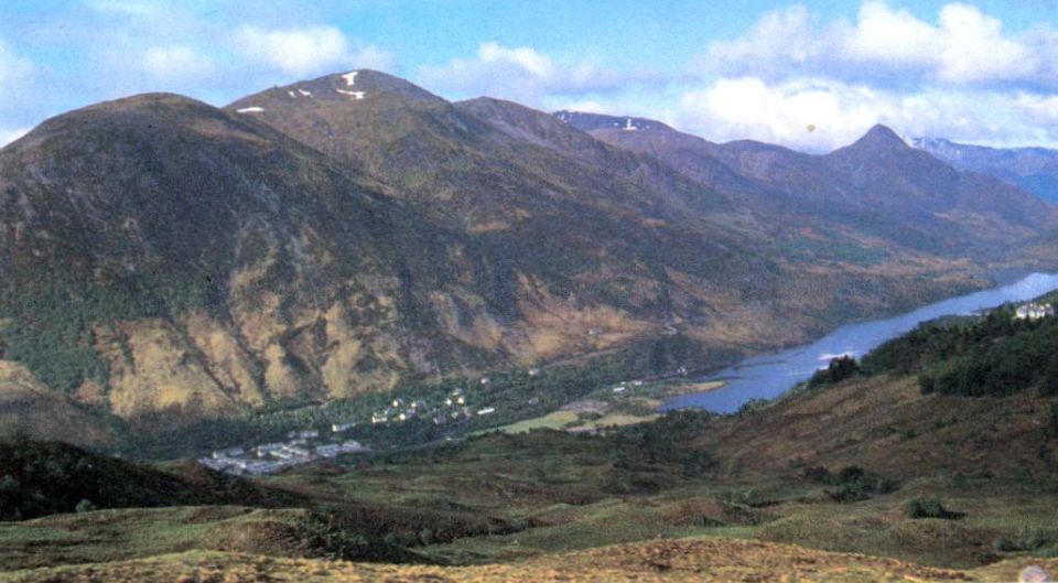 Garbh Bheinn above Kinlochleven and Loch Leven