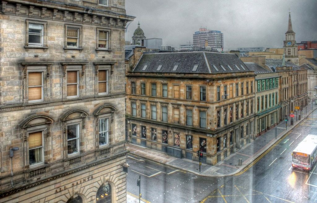 Buildings in Ingram Street in Glasgow city centre