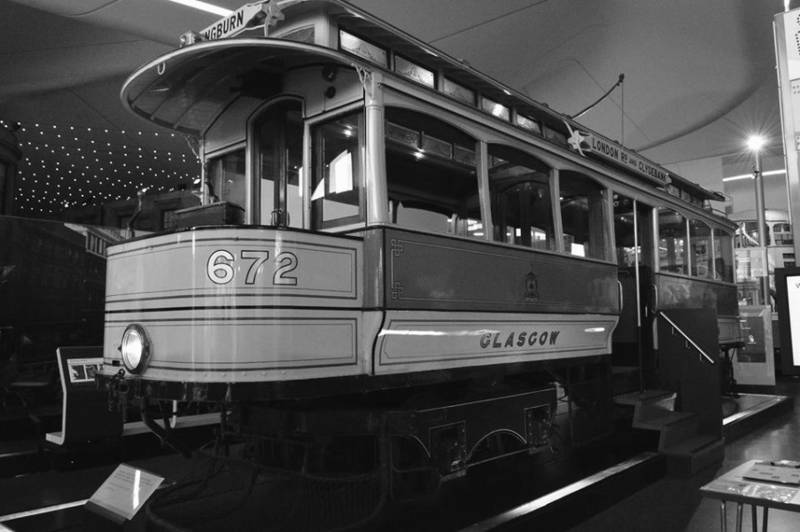 Old Tram Car in Glasgow Transport Museum