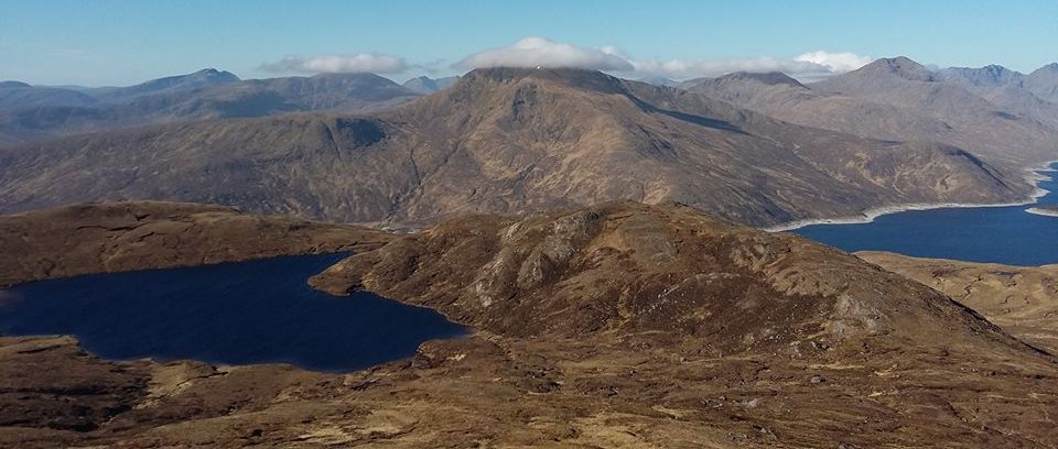 Gairich above Loch Quoich in Knoydart in the Western Highlands of Scotland