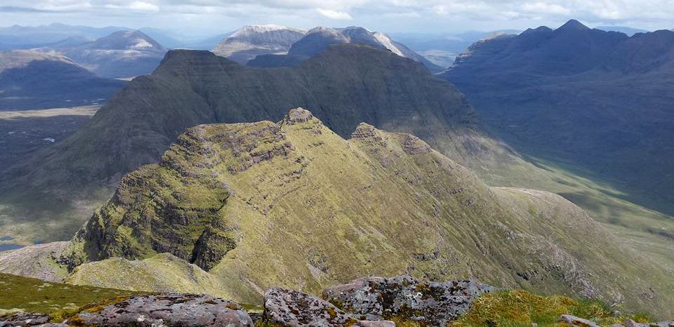 The "Horns" of Beinn Alligin in the Torridon Region of the NW Highlands of Scotland