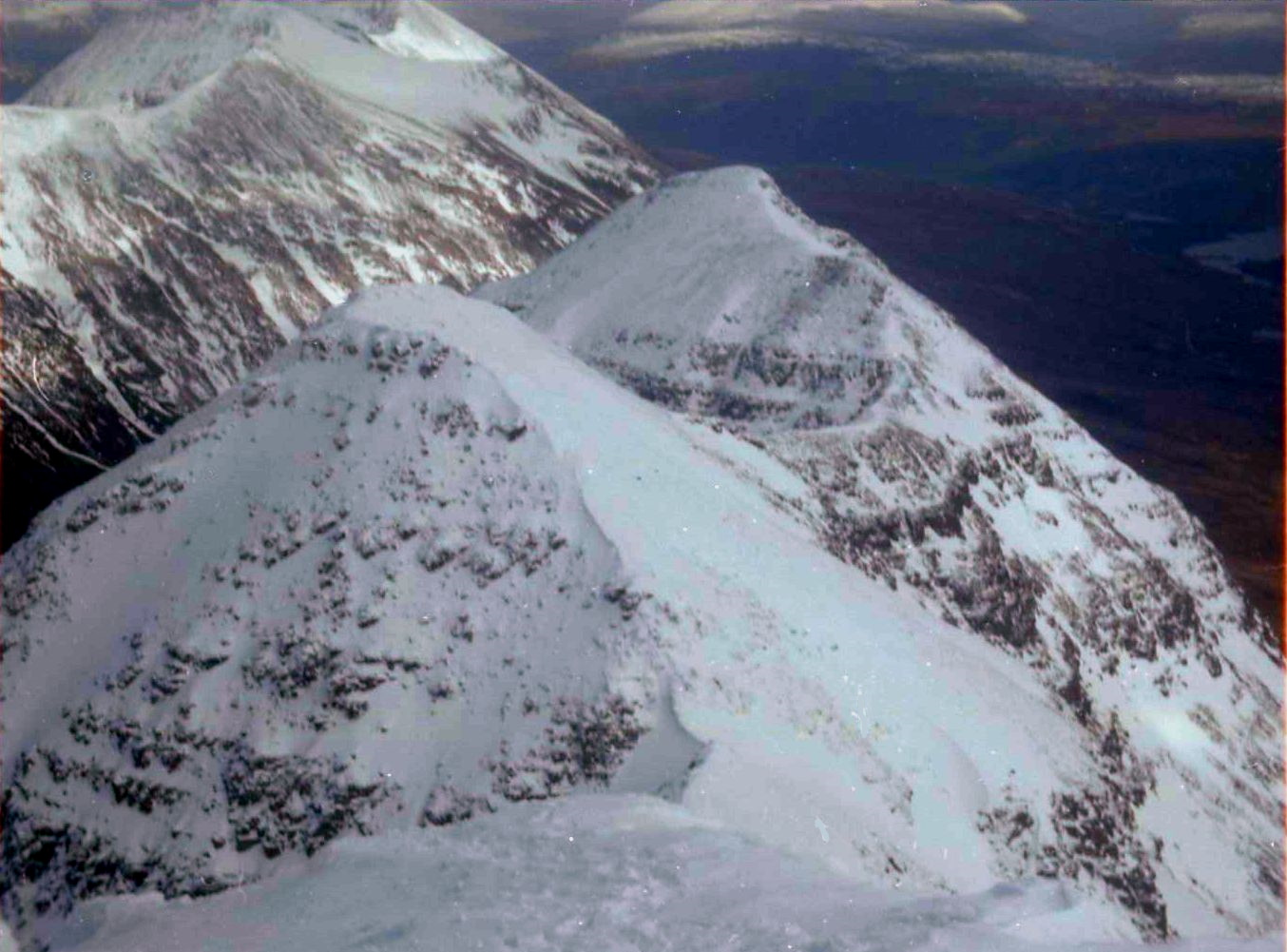 Ridge in winter on Liathach in the Torridon Region of the NW Highlands of Scotland