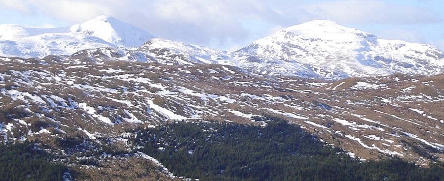 Stob Binnein and Ben More from Meall an t-Seallaidh