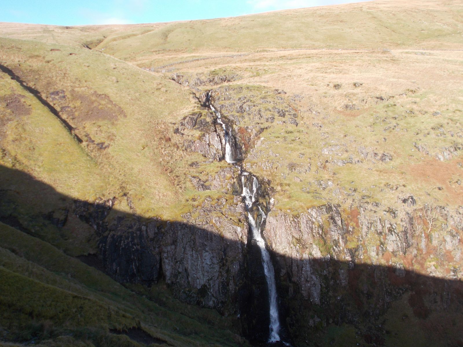 Waterfalls above Corrie Burn Glen