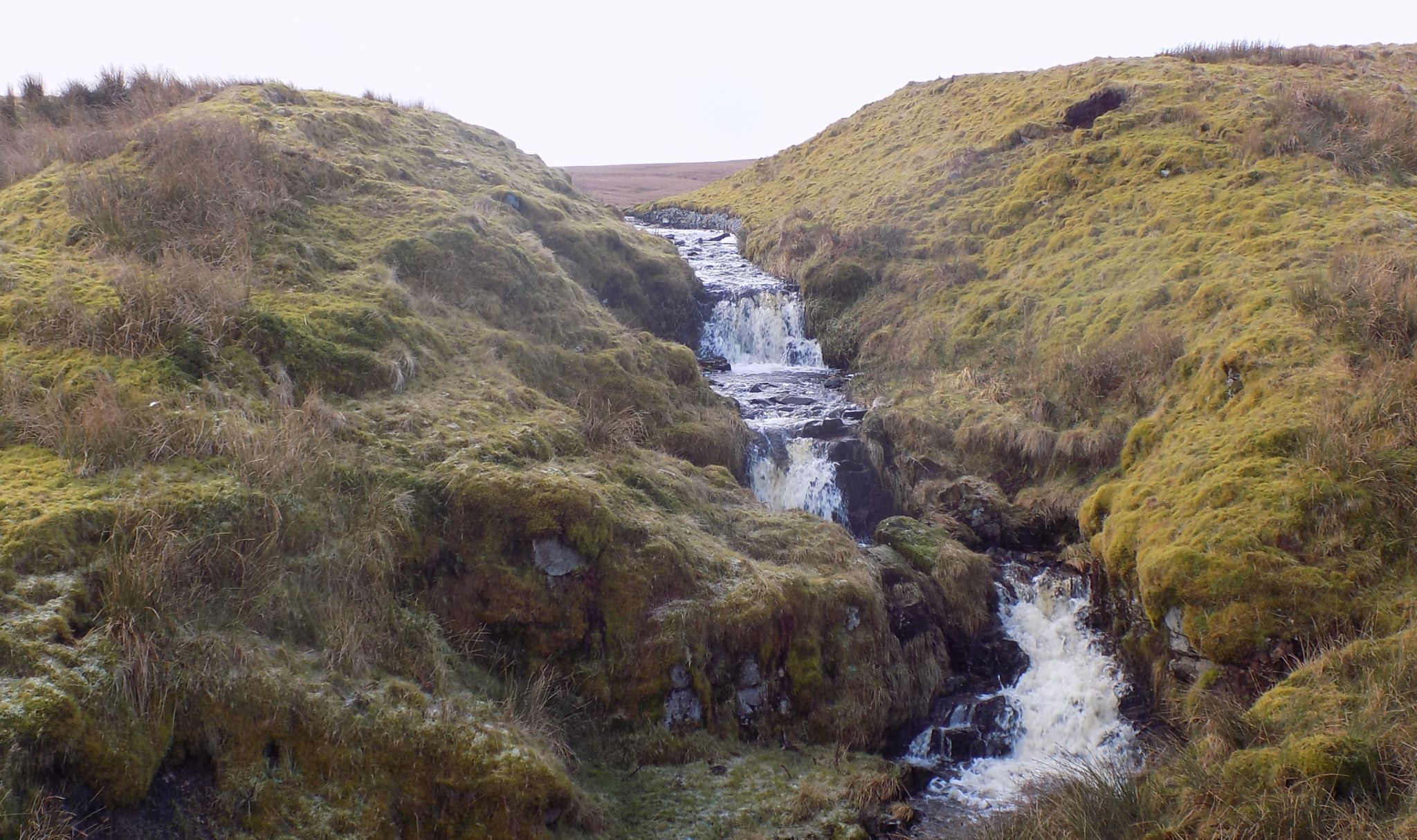 Waterfalls on overflow from Birkenburn Reservoir