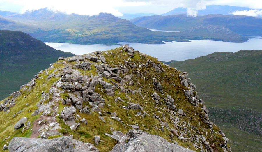 Loch Torridon from Beinn Alligin in the NW Highlands of Scotland