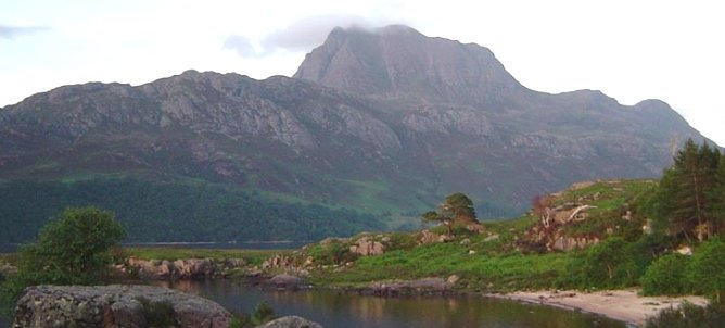 Slioch from Loch Maree in the North West Highlands of Scotland