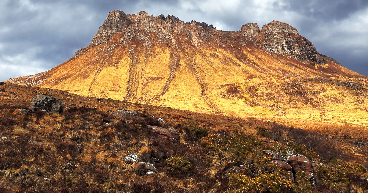 Stac Pollaidh in Wester Ross in the NW Highlands of Scotland