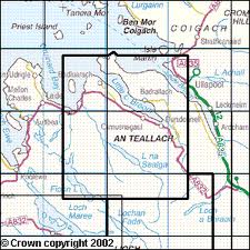 OS Map for An Teallach