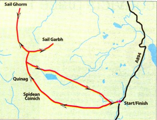 Route Map of Quinaig