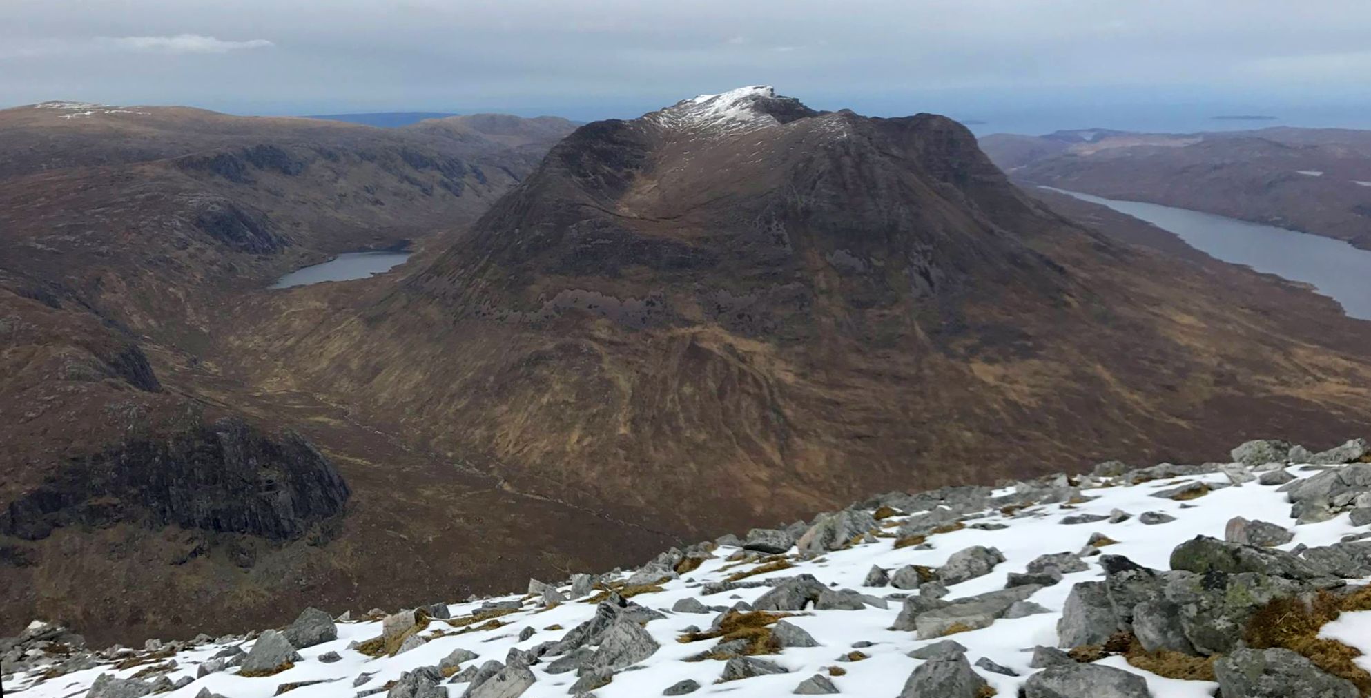 Slioch from Beinn Tarsuinn in the NW Highlands of Scotland