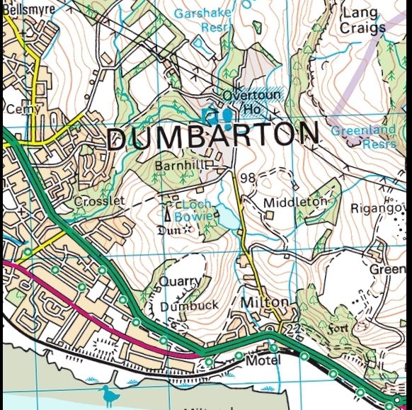 Location Map of Overtoun House estate