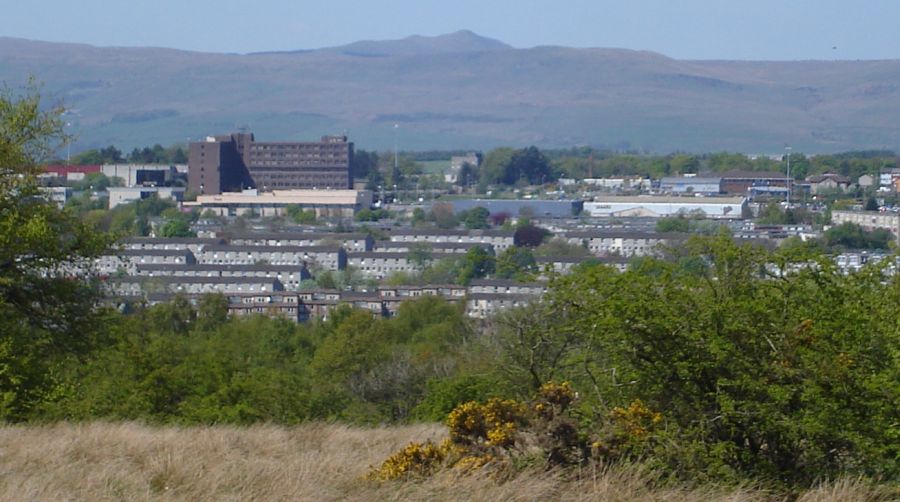 Meikle Bin in Kilsyth Hills above Cumbernauld from Palacerigg Country Park