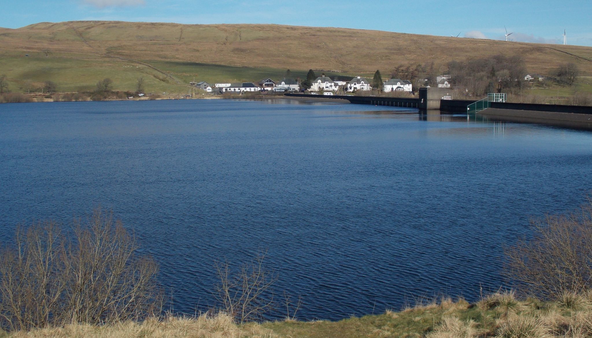 Dam on Carron Valley Reservoir