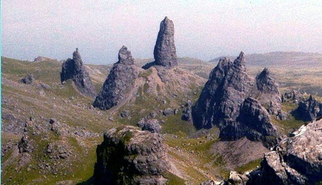 Pinnacles of the Quiraing on the Isle of Skye