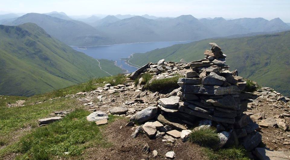 Loch Quoich from South Glen Shiel Ridge