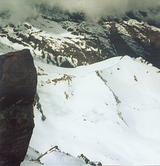 View from summit of Mulhacen in the Sierra Nevada in Southern Spain