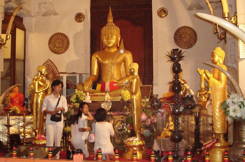 Buddhist Icons inside Sri Dalada Maligawa ( Temple of the Tooth )