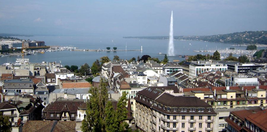 City of Geneva in Switzerland