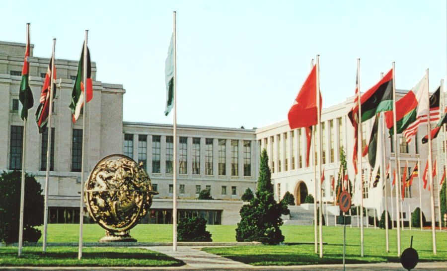 UN Palace of Nations in City of Geneva