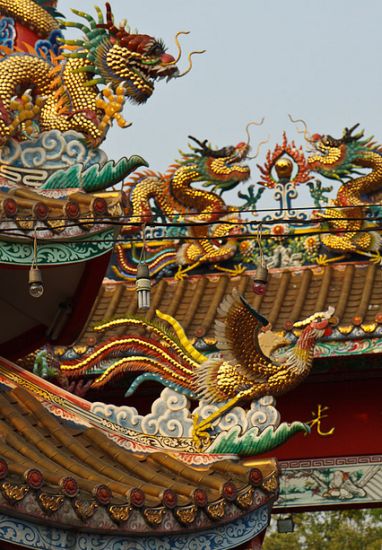 Chinese Temple in Chiang Mai in northern Thailand