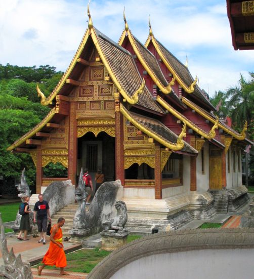 Wat Phra Singh Woramahaviharn in Chiang Mai in Northern Thailand