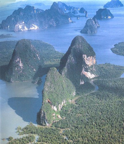 Phang Nga Bay in Southern Thailand