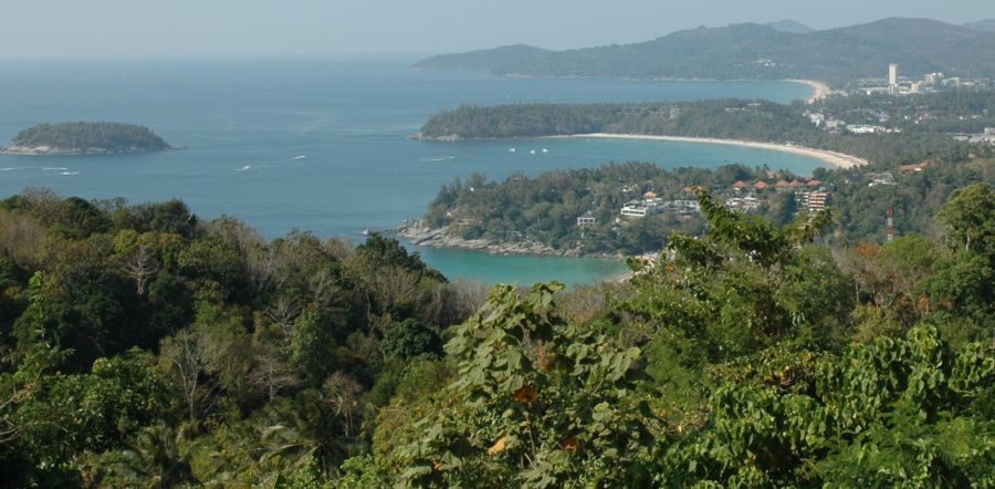 Beaches at Kata Noi and Kata Yai on Ko Phuket in Southern Thailand