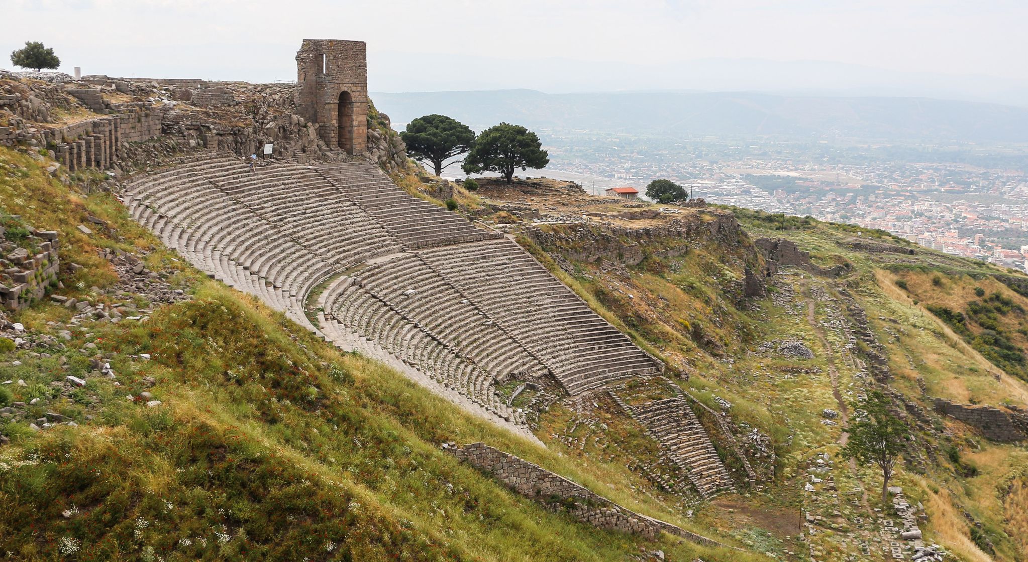 Ancient city of Pergamum at Bergama in Turkey