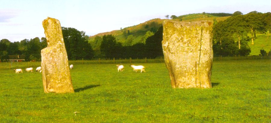 Standing Stones at Kilmartin Glen in Scotland