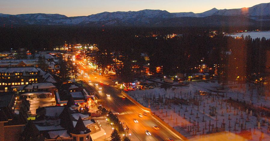 Route 50 through Lake Tahoe