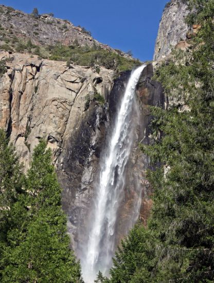 Bridalveil Falls in Yosemite Valley, California, USA