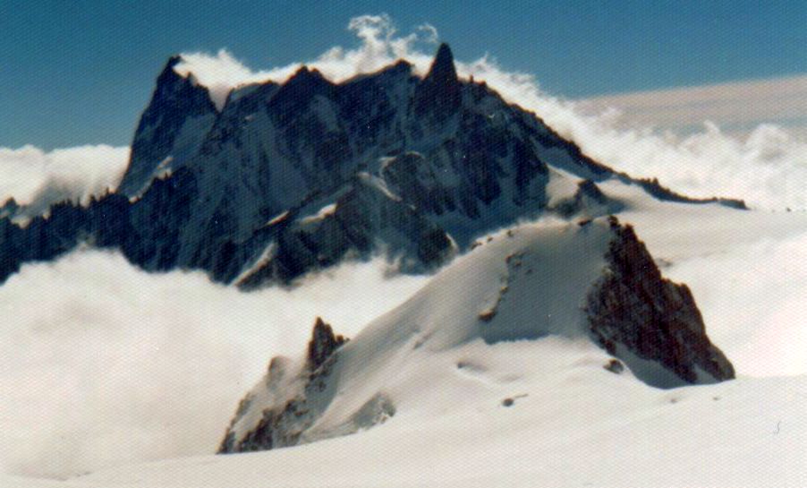 Dent du Geant from Aiguille du Midi