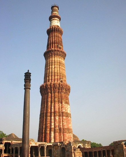 Qutub Minar in Delhi - the highest brick minaret in the world