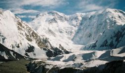 Pik Pobedy - highest mountain in Kyrgyzstan