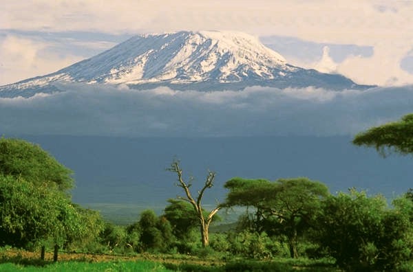 Mount Kilimanjaro in Tanzania - highest mountain in Africa